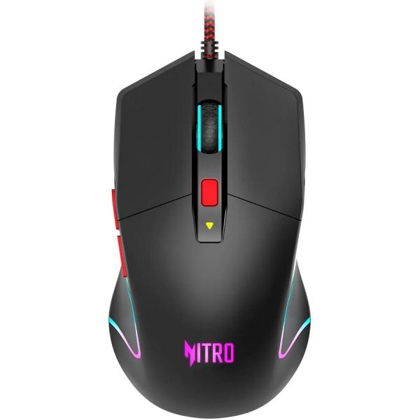 Мышь Acer Nitro OMW301 оптическая, проводная, USB, черный [zl.mcecc.024]